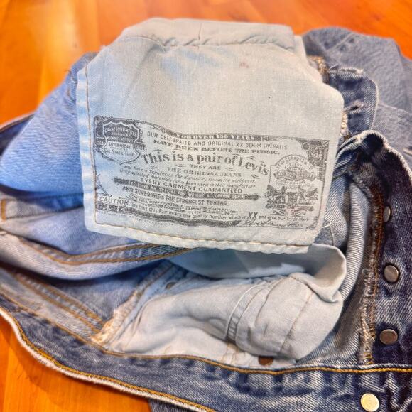 Vintage Levi's 501 " Chrome Hearts " patchwork crosses womens jeans 2000s 00s - Picture 10 of 16